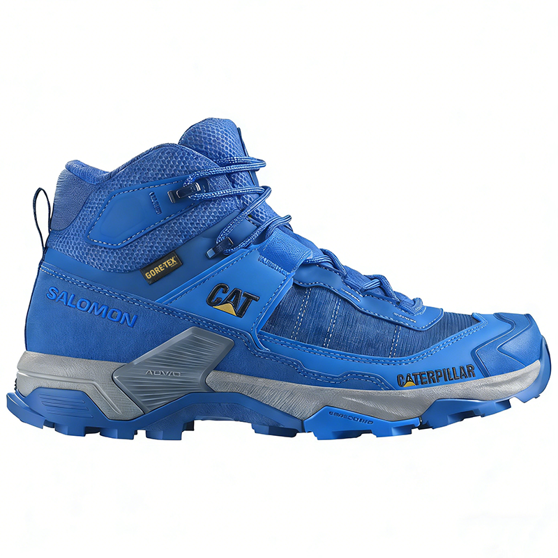Salomon® et CAT® chaussures de travail et de randonnée, imperméables et respirantes, idéales pour le travail.